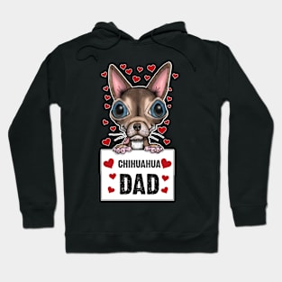 Cute Chihuahua Dad Design Hoodie